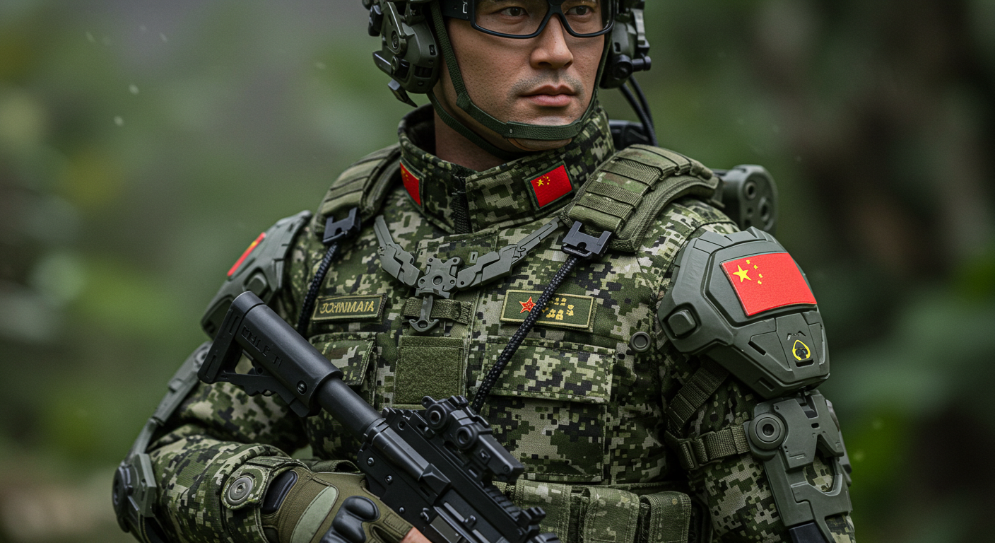 China’s Kestrel Defense Unveils Next-Gen Combat Exoskeleton for Drone Operators and Reconnaissance Teams