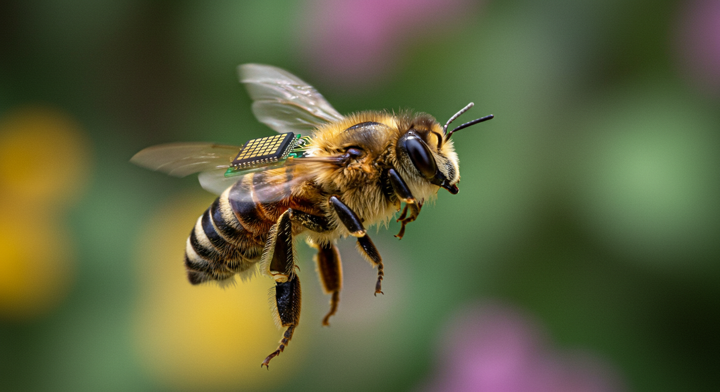 Chinese scientists create first cyborg bee with world’s lightest brain controller